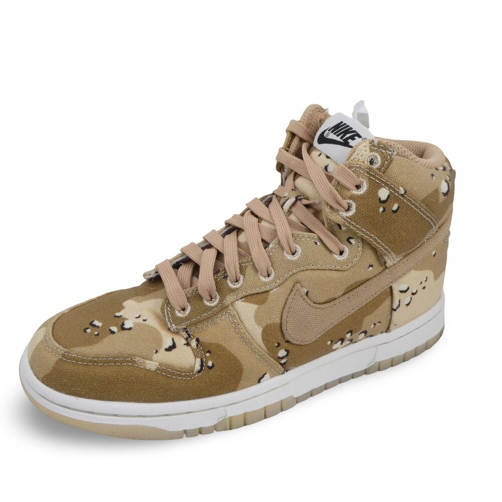Nike Women's Size US 5.5 Dunk High Desert Camo DX2314-200 Rare Canvas Sneakers